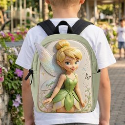 Magical Fairy - Personalized Flying Fairy Changeable Leather Patch Backpack – view 6