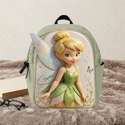 Magical Fairy - Personalized Flying Fairy Changeable Leather Patch Backpack – view 8