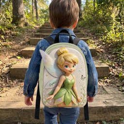 Magical Fairy - Personalized Flying Fairy Changeable Leather Patch Backpack – view 3