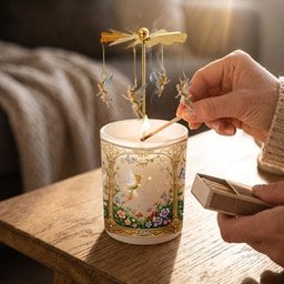 Magical Garden Fairy - Personalized Flying Fairy Spinning Candle Holder – view 4
