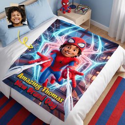 Amazing Hero Kid Blanket - Custom Photo Gifts For Fans Blanket – view 2