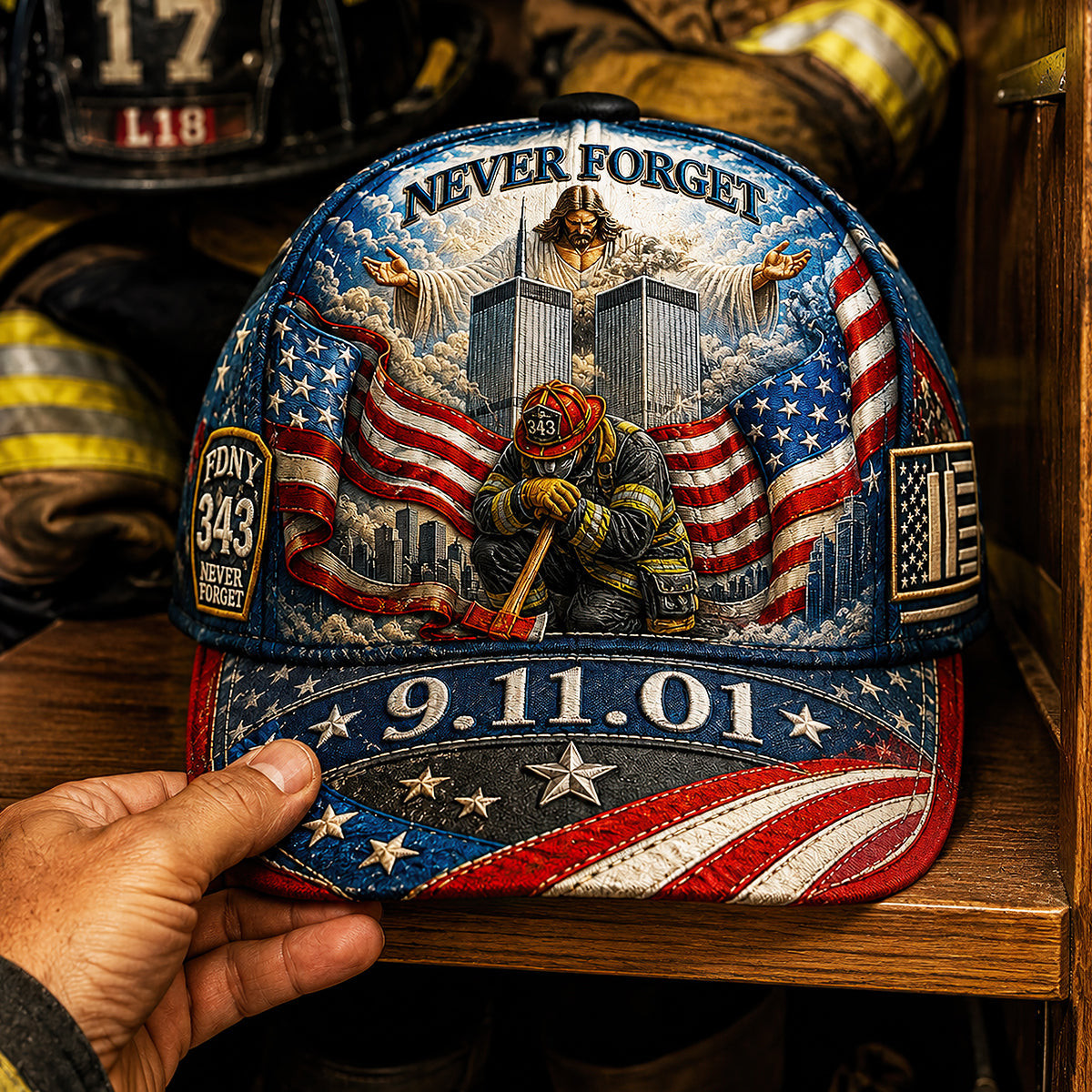 God Blessed Our Fallen Firefighters Memorial Classic Cap