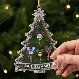 Our Family Bond Christmas Ornament - Personalized Gift For Brother & Sister – view 2