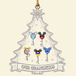Personalized Grandkids Make Christmas Brighter Ornament - Gifts For Grandparents – view 3