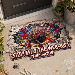 Step Into The Web Rift Doormat - Personalized Gifts For Family – view 3