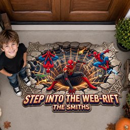 Step Into The Web Rift Doormat - Personalized Gifts For Family – view 2