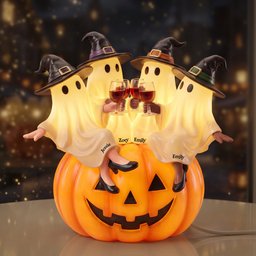 Spooky Ghost Friends Acrylic Light Box - Personalized Halloween Gifts For Friends – view 2