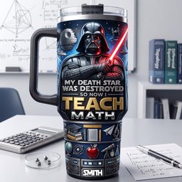 The Commander Teacher 40oz Tumbler With Handle-Personalized Gifts For Teachers