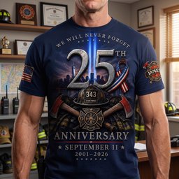 We Will Never Forget Shirt - Personalized Gifts For Firefighter