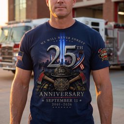We Will Never Forget Shirt - Personalized Gifts For Firefighter – view 2