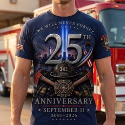 We Will Never Forget Shirt - Personalized Gifts For Firefighter – view 4