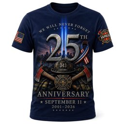 We Will Never Forget Shirt - Personalized Gifts For Firefighter – view 5