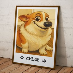 Custom Funny Pet Caricature Portrait For Dog Lovers, Cat Lovers - Personalized Photo Poster – view 6