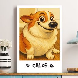 Custom Funny Pet Caricature Portrait For Dog Lovers, Cat Lovers - Personalized Photo Poster – view 5