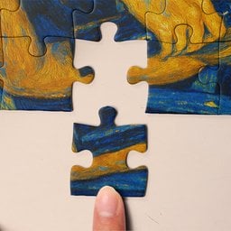 Custom Friend Portrait Van Gogh Art - Personalized Photo Jigsaw Puzzle – view 4