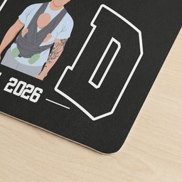 New Dad, Mom - Custom Faceless Photo Illustration Art - Personalized Desk Mat – view 4