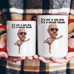 Caricature Funny Mug For Dad, Family - Custom Cartoon Drawing From Photo - Personalized Mug – view 6
