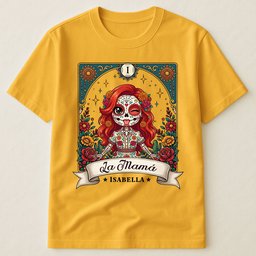 Custom Portrait Day Of The Dead Funny Mexican Mom Wife Gift For Her - Personalized Shirt – view 2