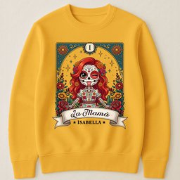 Custom Portrait Day Of The Dead Funny Mexican Mom Wife Gift For Her - Personalized Shirt – view 5