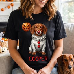 Custom Pet Photo Creepy Clown - Personalized Shirt – view 4