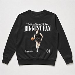 I Will Always Be Your Biggest Fan, Custom Photo, Watercolor Style - Personalized Shirt – view 6
