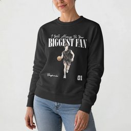 I Will Always Be Your Biggest Fan, Custom Photo, Watercolor Style - Personalized Shirt – view 7