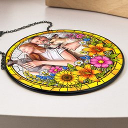 Custom Photo Family Gifts Anniversary Gifts For Her, Wife, Mom - Personalized Window Hanging Suncatcher – view 5