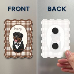 Custom Pretty Pet Portrait - Gifts For Dog Lovers, Cat Lovers - Personalized Magnet – view 6