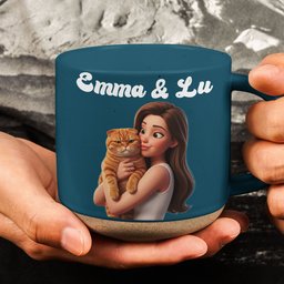 Cartoon Your Pet - Gifts For Dog Lovers, Cat Lovers Pottery Coffee Cup - Personalized Mug – view 6