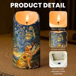 Custom Photo Pet Memorial - Personalized Candles – view 4
