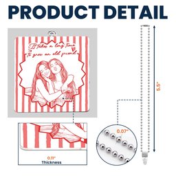 Turn Your Photo Into Art - Friendship Thank You Gift For Besties, Sisters - Personalized Rear View Mirror Accessory – view 6