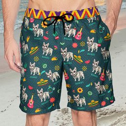 Dia De Los Muertos Custom Pet Photo Latinos Mexican Day Of The Dead - Personalized Shorts – view 2