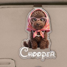 Cartoon Your Pet - Cute Gifts For Dog Mom, Cat Mom - Personalized Car Visor Clip – view 2