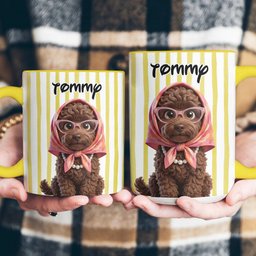 Cartoon Your Pet - Gifts For Dog Mom, Cat Mom - Personalized Mug – view 8