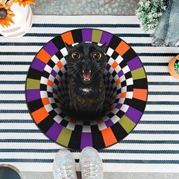 Custom Pet Photo Funny Scream Art - Personalized Doormat – view 2
