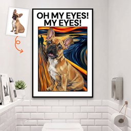 Nice Butt Custom Pet Photo Funny Scream Art - Personalized Poster – view 2