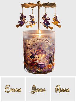 Magical Night - Personalized Mouse Spinning Candle Holder – view 8