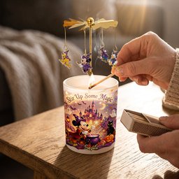 Magical Night - Personalized Mouse Spinning Candle Holder – view 4