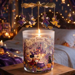 Magical Night - Personalized Mouse Spinning Candle Holder