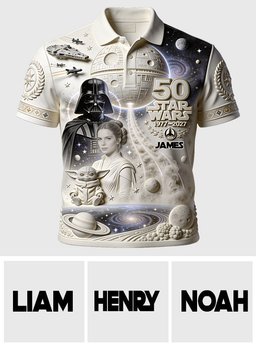 Dark Side 50th Anniversary - Personalized The Force Polo Shirt – view 5