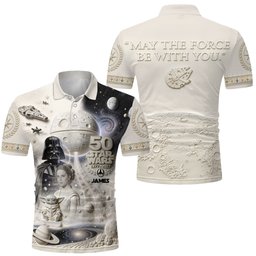Dark Side 50th Anniversary - Personalized The Force Polo Shirt – view 2