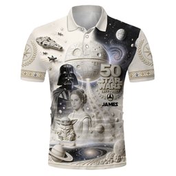 Dark Side 50th Anniversary - Personalized The Force Polo Shirt – view 4