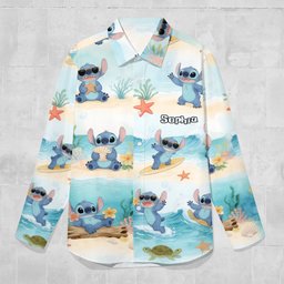 Ohana Means Family - Personalized Ohana Button-Up Shirt – view 6
