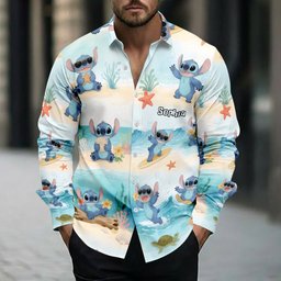 Ohana Means Family - Personalized Ohana Button-Up Shirt – view 4