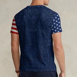 Red, White & Magical - Personalized Mouse Fully Printed V-Neck T-Shirt – view 7