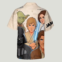 Space Fan Summer - Personalized The Force Hawaiian Shirt – view 6