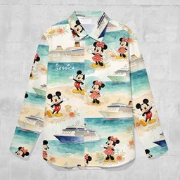 Summer Vibes - Personalized Mouse Button-Up Shirt – view 6