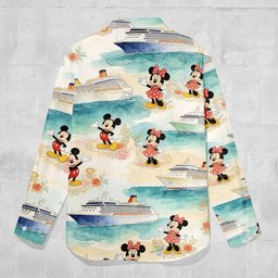 Summer Vibes - Personalized Mouse Button-Up Shirt – view 7