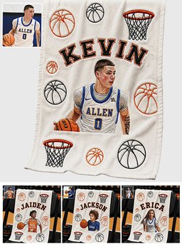 Any Photo Unique Sport Towel - Personalized Basketball Towel – view 7