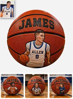 Any Photo Love Basketball - Personalized Basketball Multi-Sport Ball – view 7
